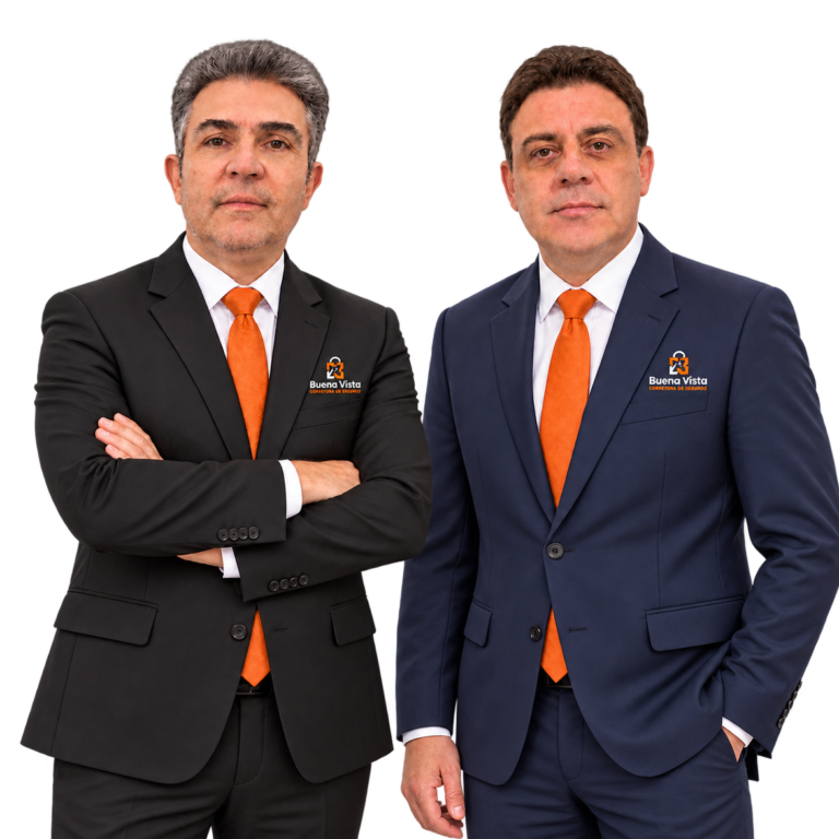 Retrato corporativo com dois executivos